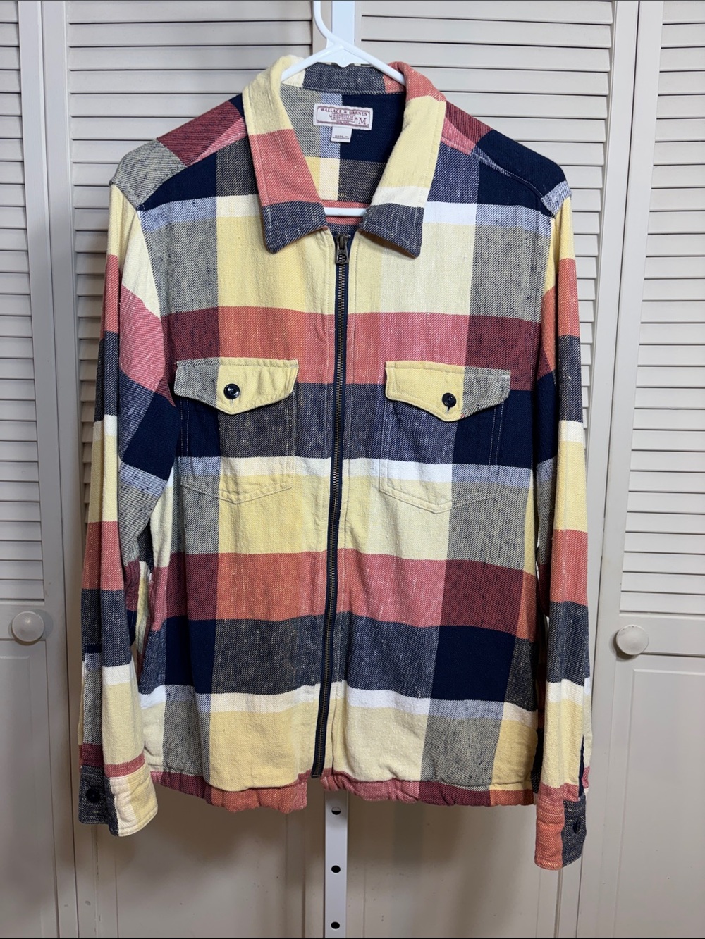 J. Crew Wallace & Barnes Zip-Front Twill Workshirt Shacket Shirt Jacket Medium